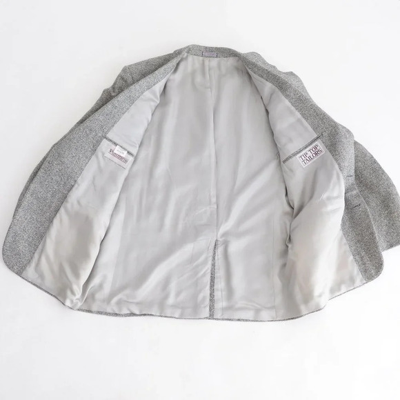 Tip Top Tailor Grey  63% Wool Tweed Sports Jacket Blazer - Picture 5 of 15